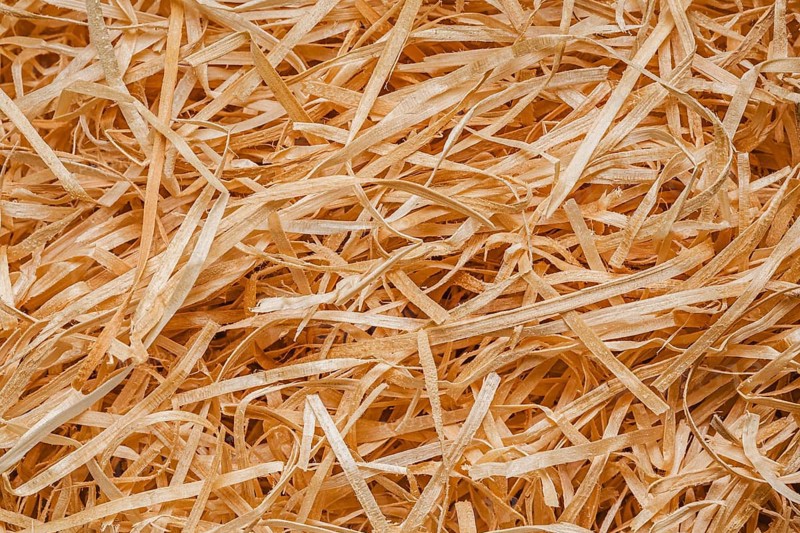 Top view hay close up background