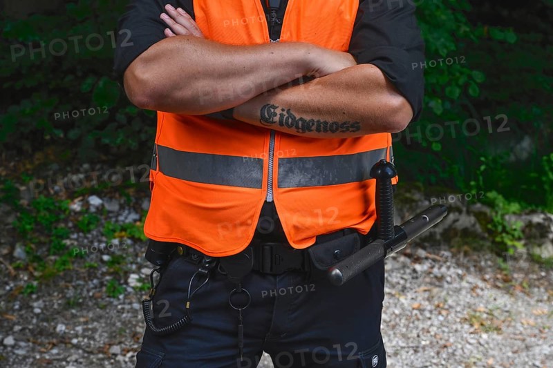 Symbol photo security guard tattoo confederate