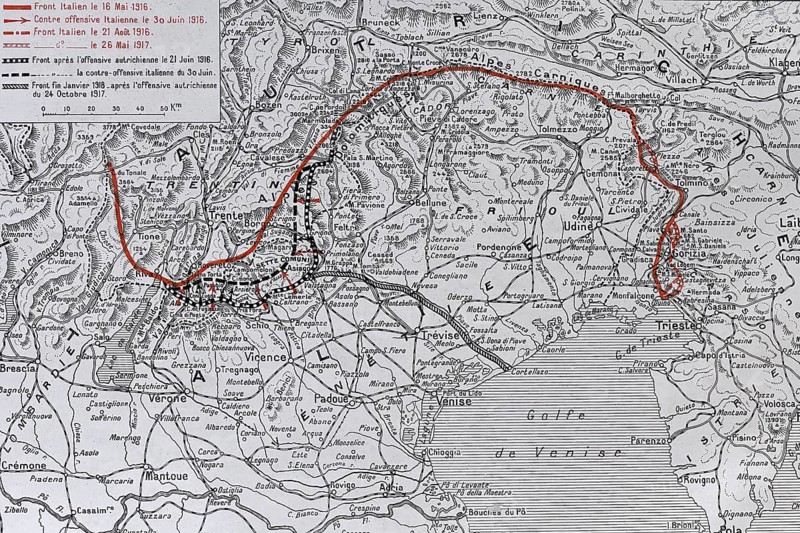 Map of the Northern Italy Battle