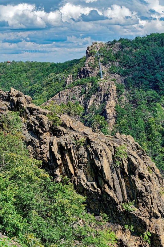 View from the Rosstrappe and cable car