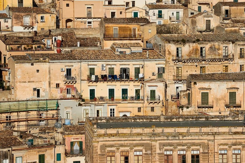 Historical houses on the hillside