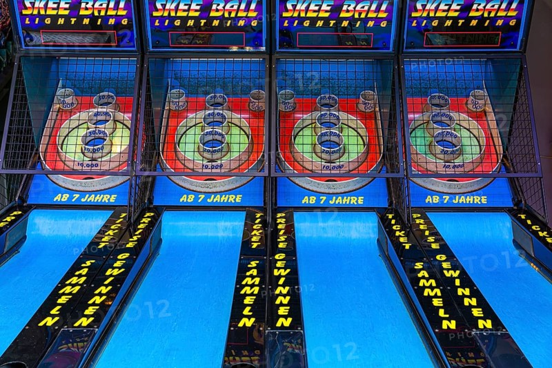 Slot machine in amusement park