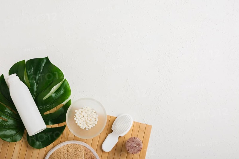 Bath products with leaf table with