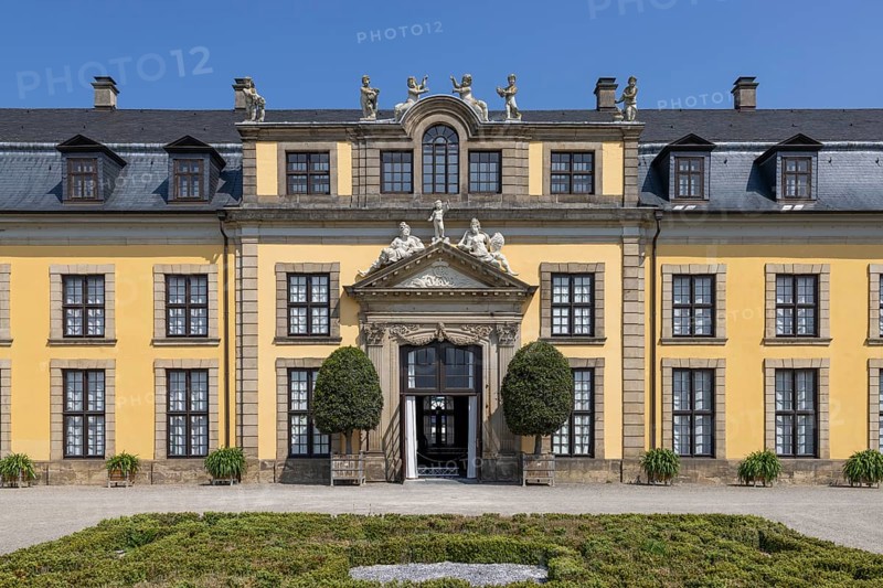 Detail of the Herrenhausen Gallery building in Herrenhausen Palace and Gardens