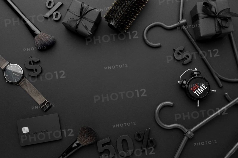 Black friday sales elements composition