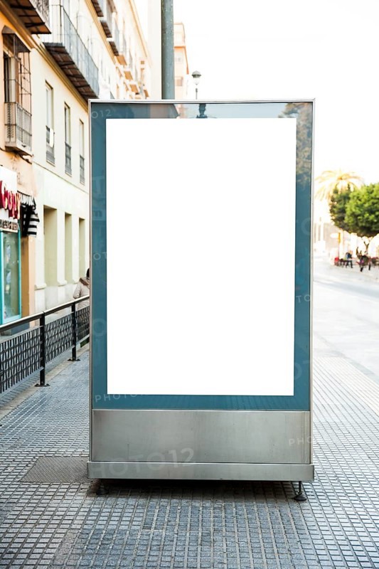 Blank billboard street