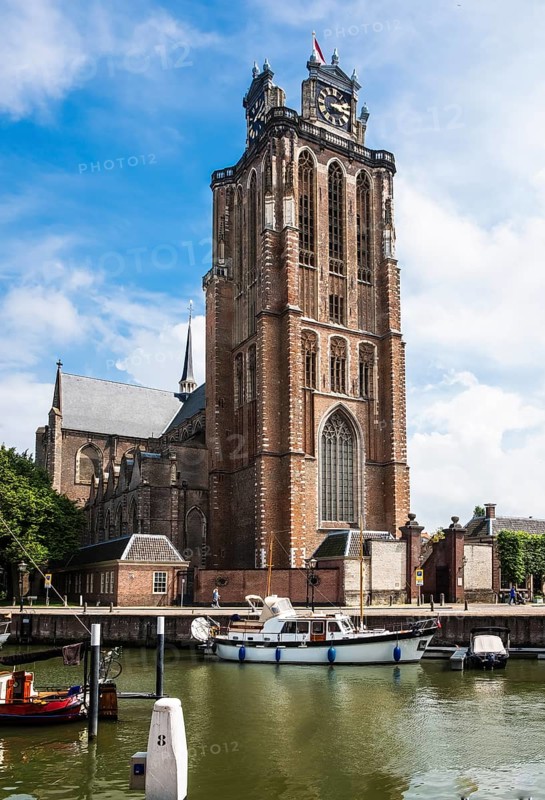 Grote Kerk and city view Dordrecht