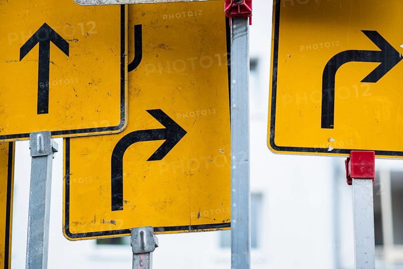Many traffic signs