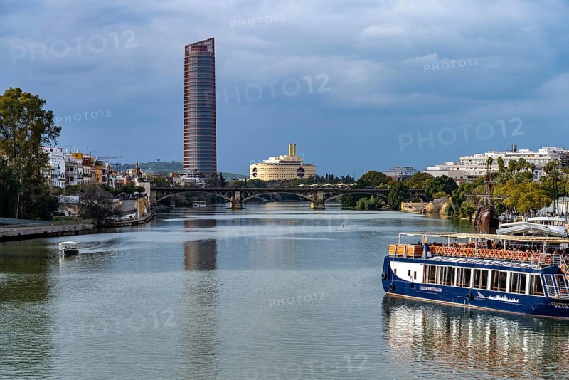 The Guadalquivir River and the Cajasol Tower