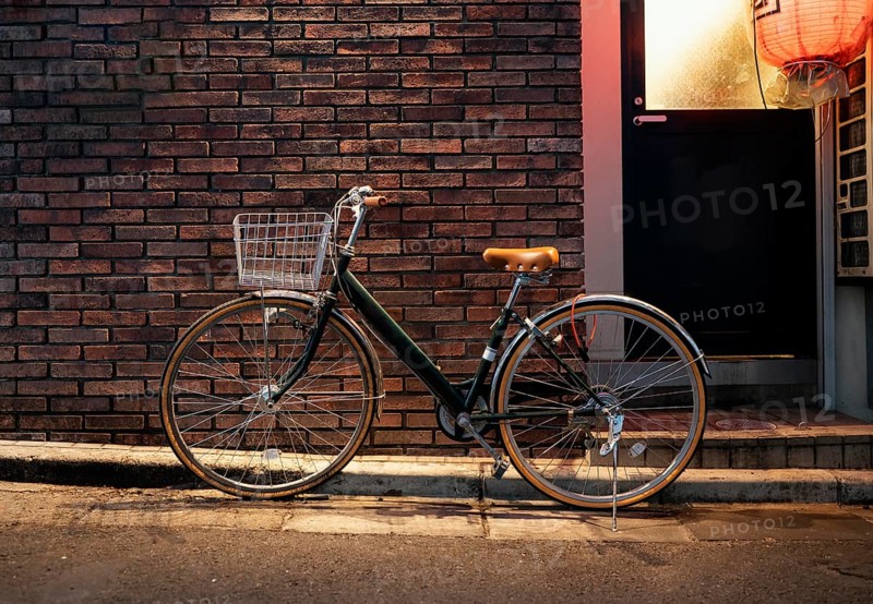 Old bicycle with brown details