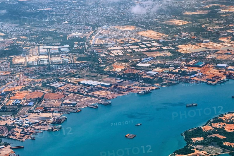 Aerial view of residential