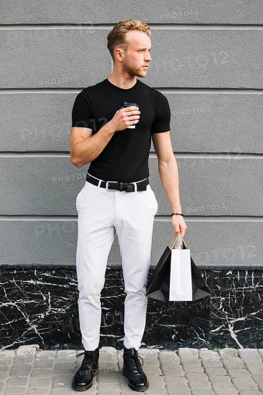 Handsome male casual outfit