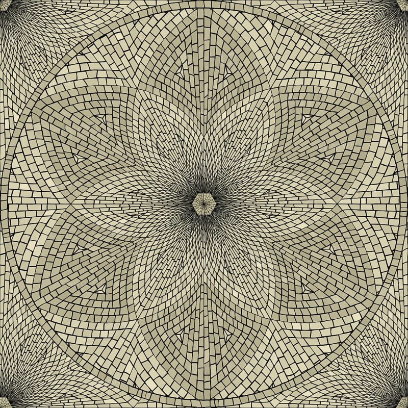 Seamless stone mosaic pattern
