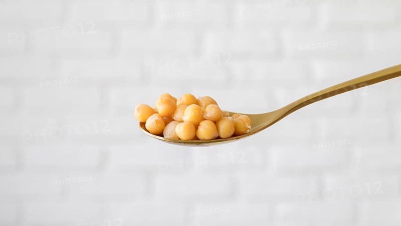 Front view chickpeas beans concept