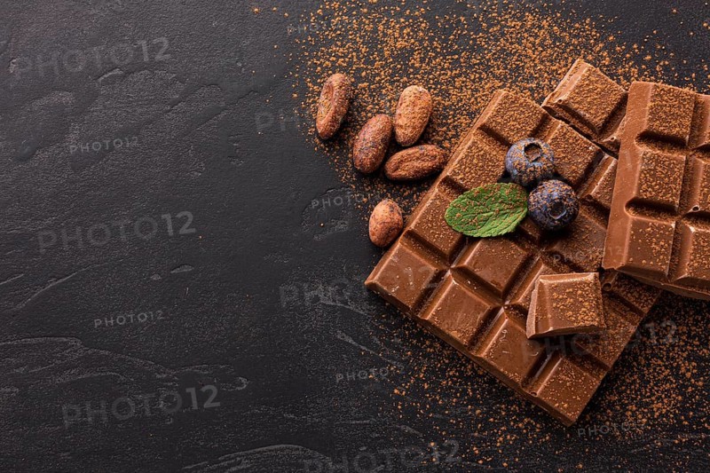 Chocolate covered cocoa powder