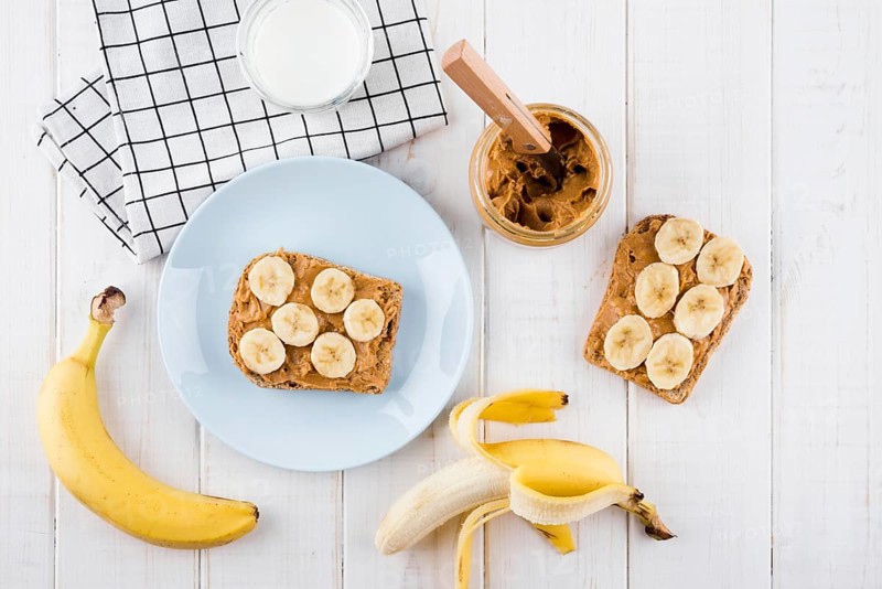 Top view tasty breakfast with organic fruits