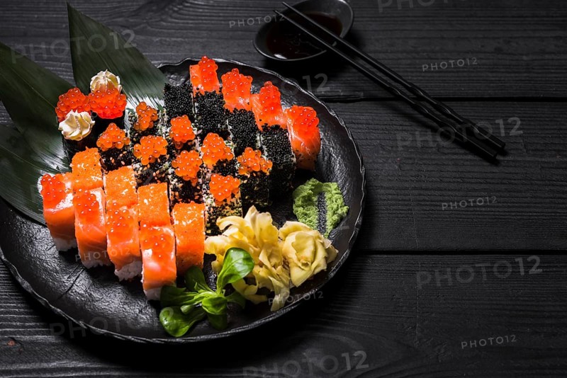 Sushi dish asian restaurant