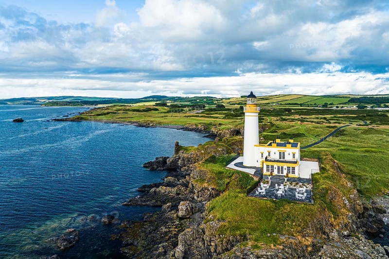 Turnberry Lighthouse from a drone