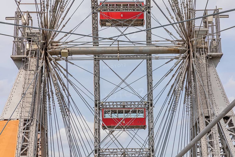The Vienna Giant Ferris Wheel in the Prater amusement park