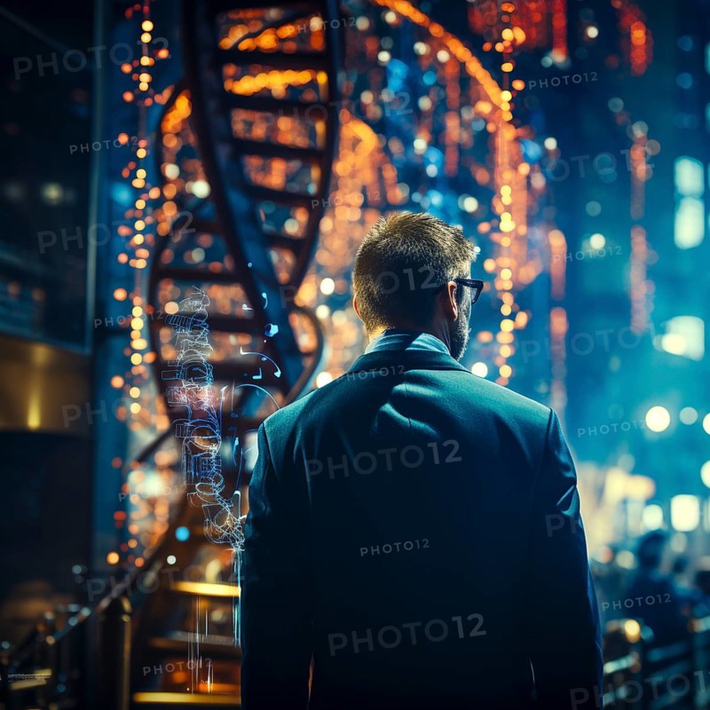 Symbolic image DNA double helix