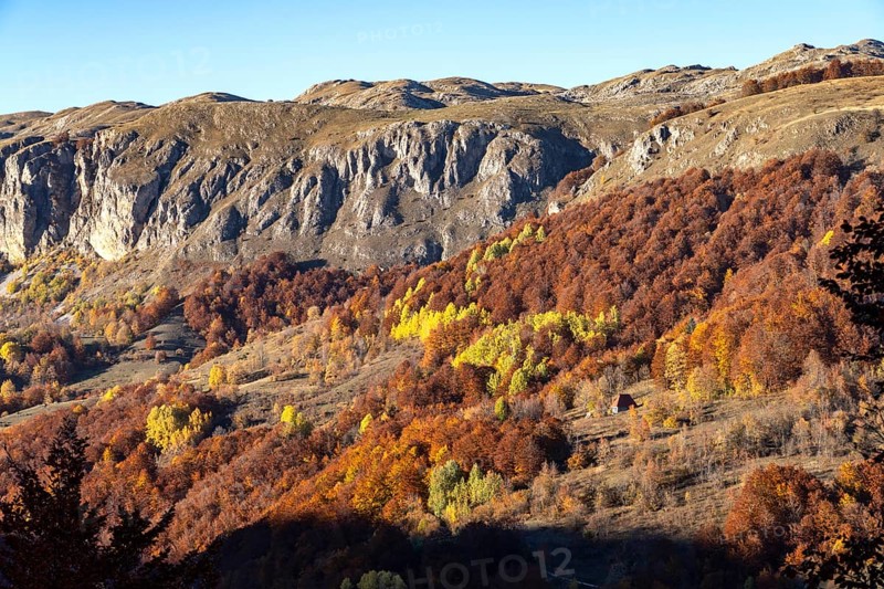 Autumn mountain landscape near Durmitor National Park