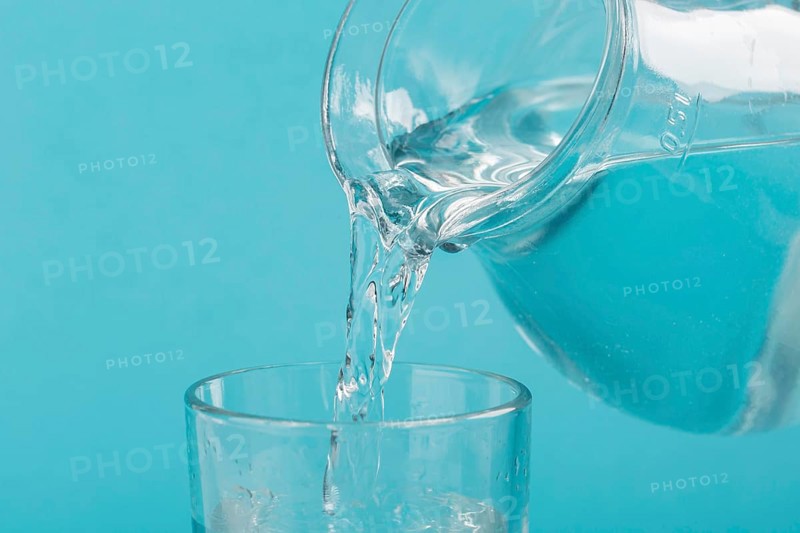 Clear water from jug
