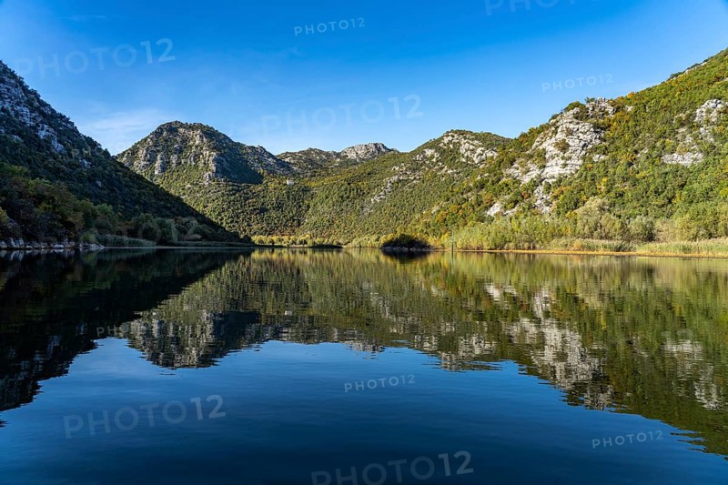 Landscape on the river Crnojevic near Rijeka Crnojevica