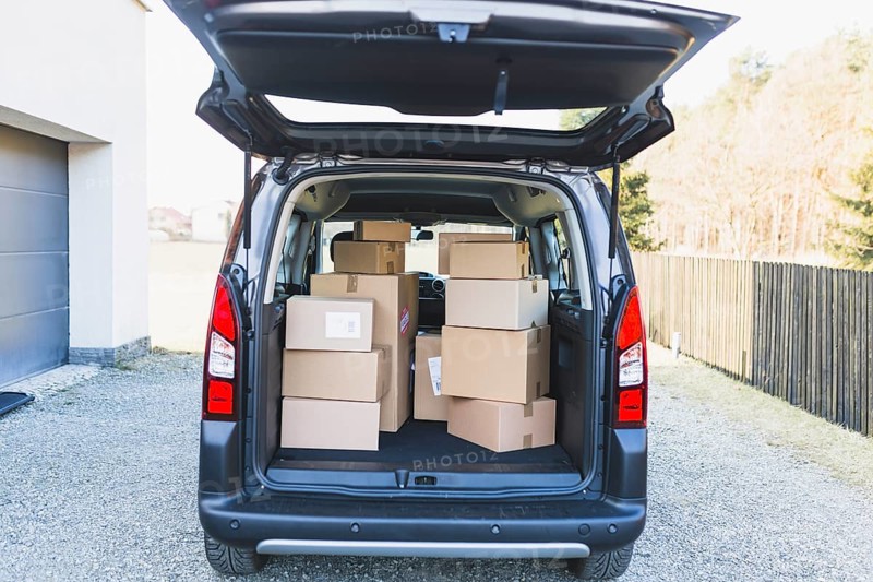 Delivery car trunk boxes