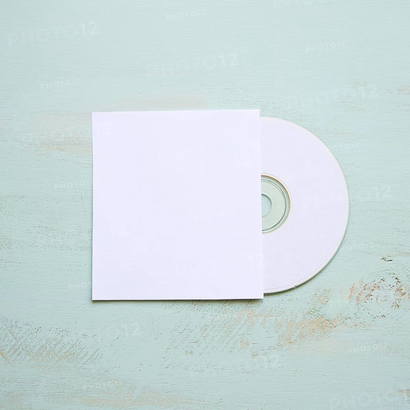 Cd mockup with cover