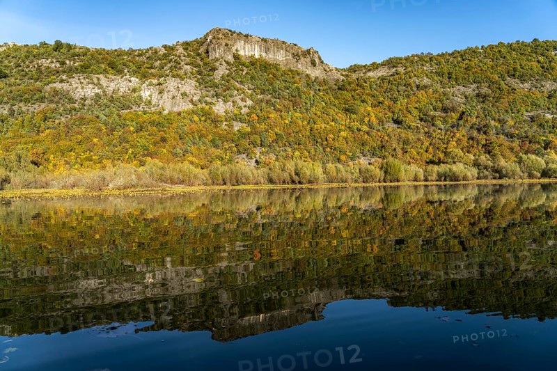 Landscape on the river Crnojevic near Rijeka Crnojevica
