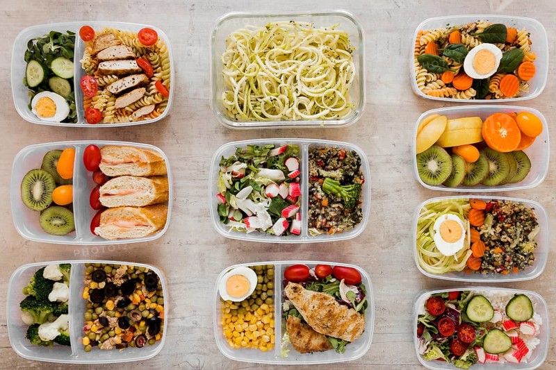 View assortment tasty meal