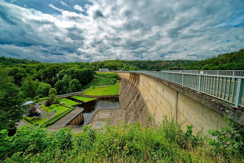 Dam of the Wendefurth Dam near Blankenburg