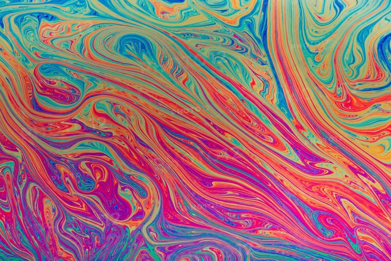 Abstract colorful soap bubble background