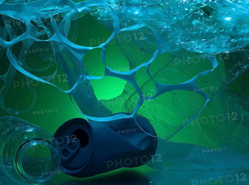 Ecological concept with plastic waste