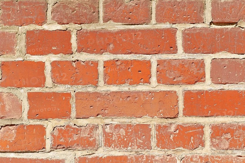 Red old brick wall background