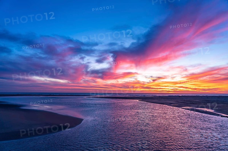 Sunset at the mouth of the Rio Salado in Conil de la Frontera