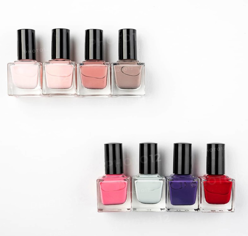 Lovely nail varnish flat lay