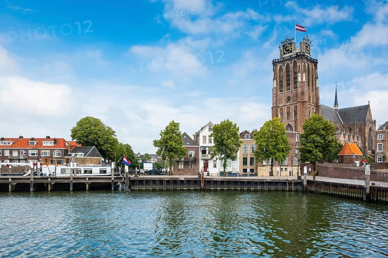 Grote Kerk and city view Dordrecht