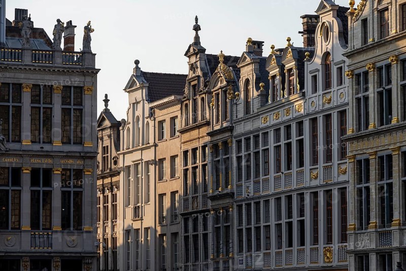 Facade with golden decorations