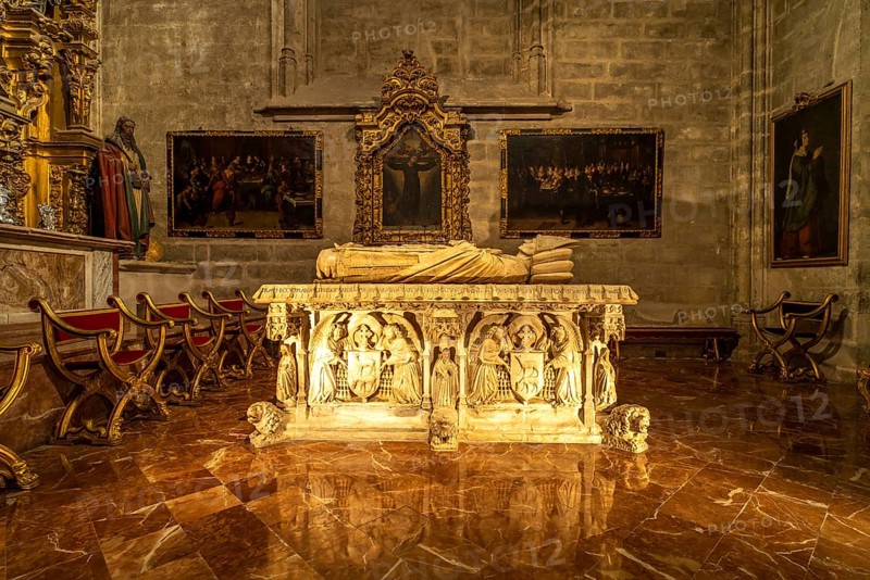 Sarcophagus of Cardinal Juan de Cervantes in the Chapel of San Hermenegildo