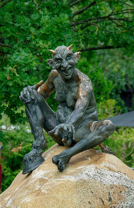 Devil figure at the Hexentanzplatz