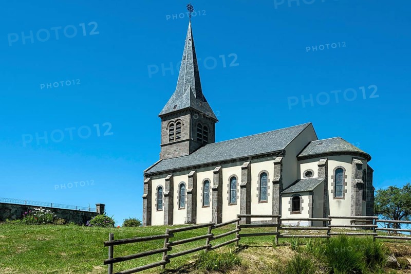 Church Saint-Sebastien of Saint-Genes-Champespe village