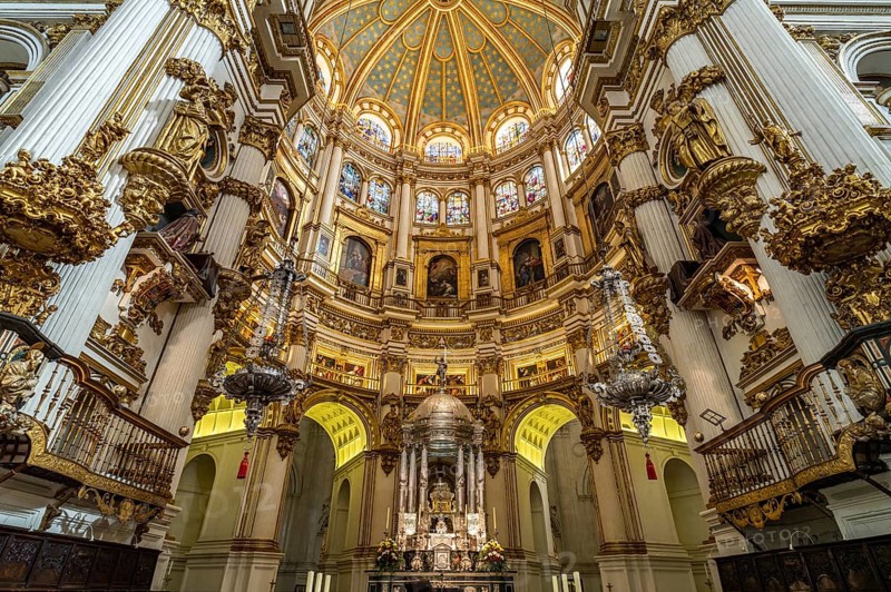 Interior of the Cathedral of Santa Maria de la Encarnacion in Granada