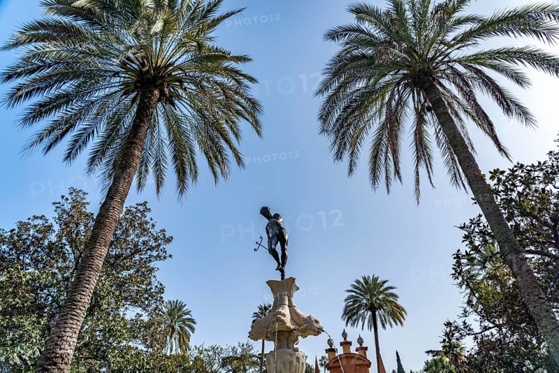 Neptune Fountain in the Gardens of the Royal Palace Alcazar