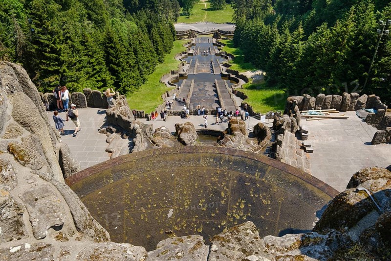 View of the cascades from the Hercules Building