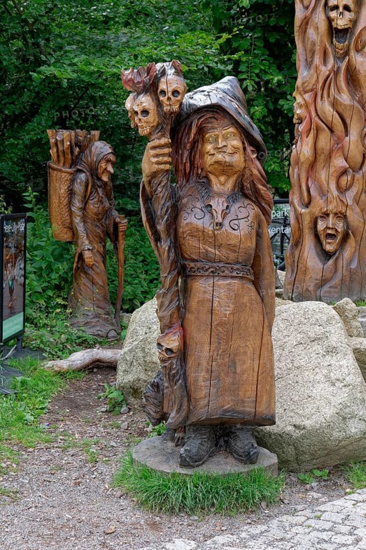 Witch figures at the Hexentanzplatz