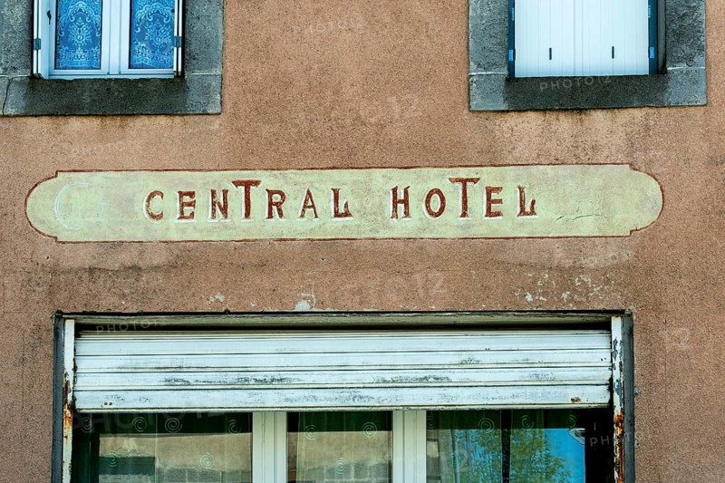 Old hotel sign