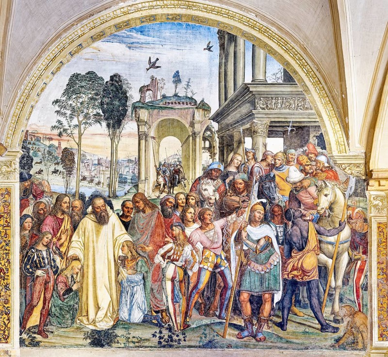 Benedict receives the Roman youths Maurus and Placidius