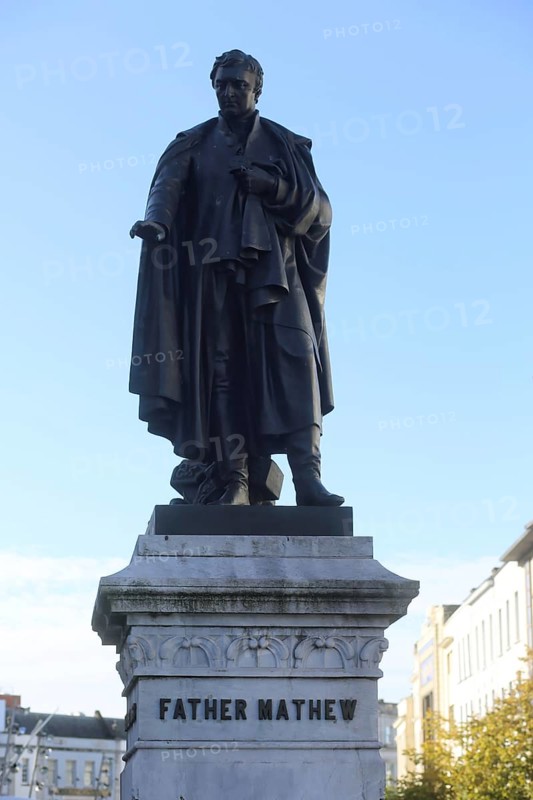 The Father Mathew statue in Patrick's Street in Cork. Cork city