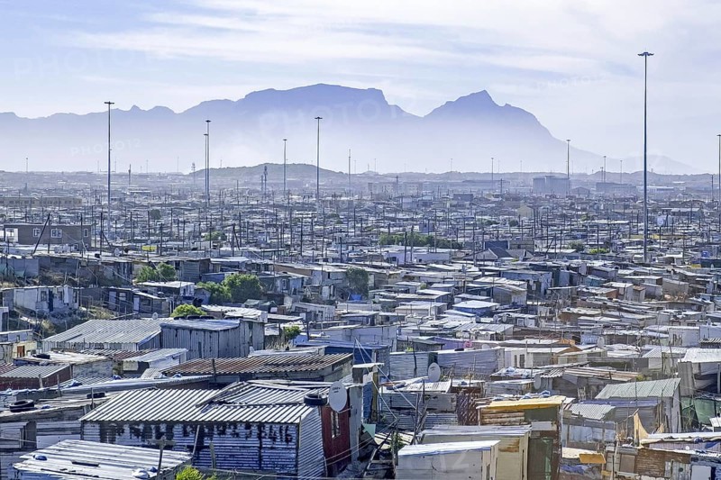 View over shacks at Khayelitsha